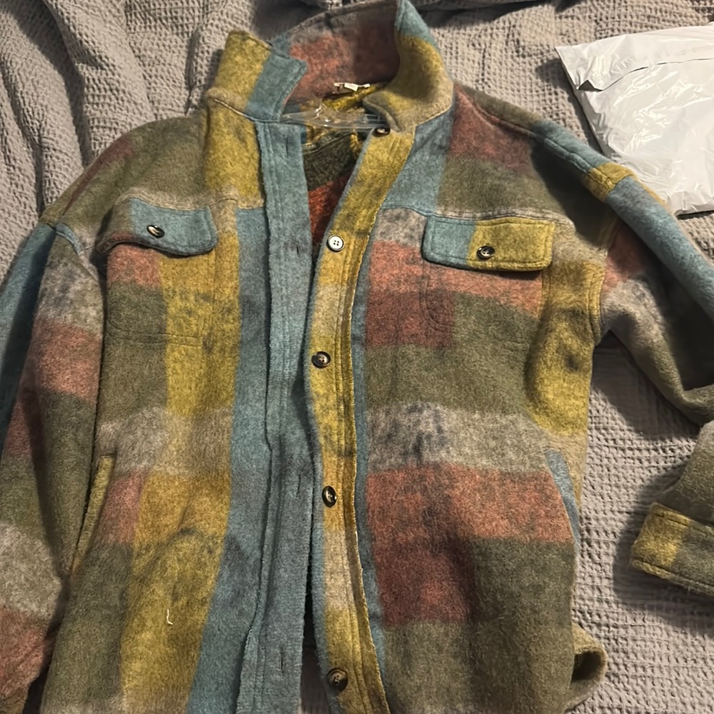 hazel and olive brand shacket, large